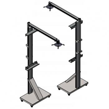 Универсальная мобильная подставка UMS-2 для интерактивной доски с крепежом для короткофокусного проектора